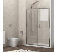 Nicchia doccia 160cm doppio scorrevole altezza 180cm | kam-knf6000 - kamalu