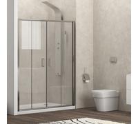 KAMALU - Nicchia doccia 190cm doppio scorrevole altezza 180cm | KAM-KNF6000