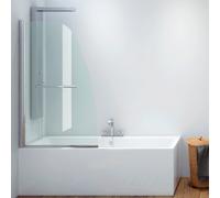 KAMALU - Parete vasca 85cm girevole altezza 140cm KV10