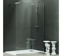 KAMALU - Parete walkin per doccia 150cm Walk-in cristallo trasparente KW1000