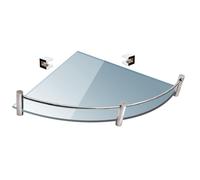 KAMALU - Pensile bagno 25cm in vetro semicircolare VITRO-40