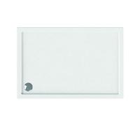 KAMALU - Piatto doccia 130x80 acrilico bianco slim
