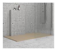 Piatto doccia mineralmarmo 70x140 tortora | kam-cp100 - kamalu