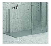 KAMALU - Piatto doccia pietra 140x70 colore grigio cemento
