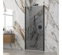 KAMALU - Box doccia porta battente nicchia 75cm vetro trasparente KS2800N