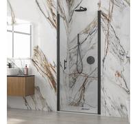 KAMALU - Porta doccia battente 95 cm colore nero altezza 200h | KS2800N