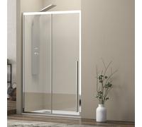 KAMALU - Porta doccia nicchia 130cm scorrevole vetro 8mm altezza 200h | KEL4000