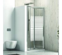 KAMALU - Porta nicchia a libro 70cm vetro serigrafato altezza 180cm KM4000S