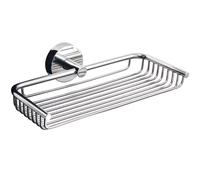 KAMALU - Portaoggetti doccia a griglia in acciaio inox 23cm | MIRA-C