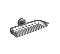 KAMALU - Portaoggetti doccia a griglia in acciaio inox satinato 23cm | MIRA-S