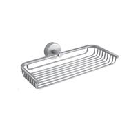 KAMALU - Portaoggetti doccia griglia 23cm in acciaio inox finitura satinata | MONDE-S