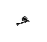 KAMALU - Portarotolo bagno in acciaio inox nero opaco installazione a parete | MIRA-N