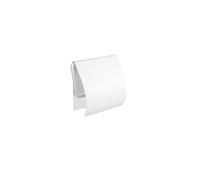 KAMALU - Portarotolo coperto in acciaio inox bianco opaco da parete | CLODE-B