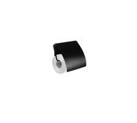KAMALU - Portarotolo coperto in acciaio inox nero opaco da parete | CLODE-N