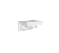 KAMALU - Portarotolo design moderno in acciaio inox bianco opaco | CLODE-B