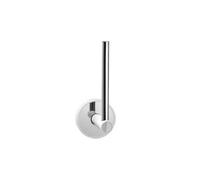 KAMALU - Portarotolo verticale in acciaio inox lucido e dettagli in abs bianco | NICO-B