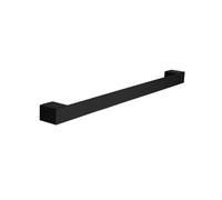 KAMALU - Portasalviette a barra design squadrato 40cm in acciaio inox finitura nera opaca | NUEVO-N