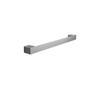 KAMALU - Portasalviette a barra design squadrato 40cm in acciaio inox finitura satinata| NUEVO-S