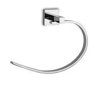 KAMALU - Portasalviette anello aperto in ottone cromato a muro modello ELTO-3472