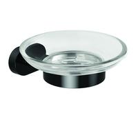 KAMALU - Portasapone bagno colore nero linea Nico-B5