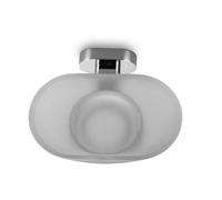 KAMALU - Portasapone fissaggio muro ottone cromato linea OLVO-3455