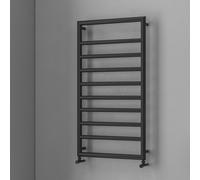 KAMALU - Scaldasalviette nero 900x500mm interasse 462 mm KAM-D7009N