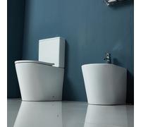KAMALU - Set sanitari monoblocco rimless con copriwc soft close | KLEA-T