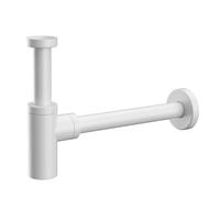 KAMALU - Sifone di scarico per lavabo colore bianco opaco | KS050W