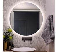 KAMALU - Specchio bagno rotondo Ø70 cm retroilluminato led KASAR-70