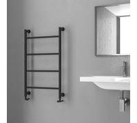 KAMALU - Termoarredo scaldasalviette 900x560mm nero opaco KAM-D6009N