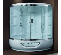 KAMALU - Vasca idromassaggio con box doccia 150x150cm | K-PL500