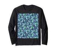 Kamasutra Camouflage (blu, azzurro, verde) Maglia a Manica