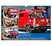 KAMAZ - L'icona dei camion dell'URSS sulle strade di Cuba (calendario da parete 2026 DIN A3 orizzontale), calendario mensile CALVENDO