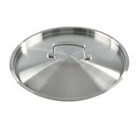 KAMBERG - Coperchio Ø28 cm in acciaio inox 18/10 spazzolato - Senza PFAS - Tutti i piani cottura inclusi induzione e forno - 0008285, grigio