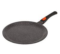 KAMBERG Crepiera 32 cm, Manico Rimovibile, Ghisa di Alluminio, Rivestimento Antiaderente di Alta Performance Pietra, Tutti Fornelli y induzione, Senza PFOA