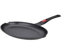 KAMBERG Padella Pesce 35 cm, Manico Rimovibile, Ghisa di Alluminio, Rivestimento Antiaderente di Alta Performance Pietra, Tutti Fornelli y induzione, Senza PFOA