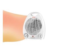 Kamberg - Radiatore Soffiante Bagno - Riscaldatore a soffiaggio - Basso consumo - Silenziatore - 2000 W - Bianco