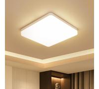 Kambo Plafoniera LED Quadrata 36W - Lampada da Soffitto Luce Bianco Caldo 3000K 3240LM - Moderno IP44 per Bagno, Cucina, Soggiorno, Corridoio, Ufficio, Cantina