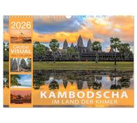 KAMBODSCHA - Im Land der Khmer (Wandkalender 2026 DIN A3 quer), CALVENDO Monatskalender: Tempel, Himmelsnymphen und Gottkönige