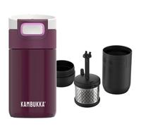 Kambukka Etna - Tazza termica 300 ml per tè e caffè Dose Of Warmth, infusore incluso, acciaio inox, isolamento sottovuoto, anti perdita, Snapclean