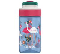 Kambukka Bottiglia d'acqua per bambini (400 ml) - resistente al leakproof - senza BPA - antiurto - lavabile in lavastoviglie - bottiglia d'acqua per bambini - modello Lagoon Blue Flamingo