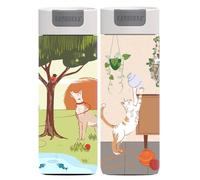 Kambukka Olympus - Set di tazze termiche Woof n' Meow, 2 x 500 ml, thermos per tè e caffè, a prova di perdite, senza BPA, isolamento sottovuoto