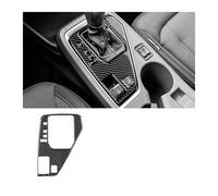 KAMCES Adesivo in Fibra di Carbonio Morbida RHD LHD Compatibile con Subaru Crosstrek 2024 Pannello Cambio Auto Accessori Interni(Black LHD)