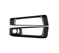 KAMCES Compatibile con 595 695 Fiat 500 2012-2025 LHD RHD Pannello interno porta auto Adesivo in vera fibra di carbonio duro e asciutto Accessori(Type A For RHD)