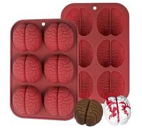 Kamehame Stampo in silicone per cioccolatini al cervello, 2 pezzi, 2" 5 cm