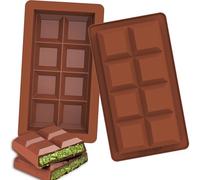 Kamehame Stampo per cioccolatini in silicone, 2 pezzi, 8 quadrati, in silicone