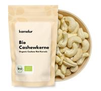 Kamelur Anacardi BIO Al Naturale - Anacardi Interi Non Trattati E Senza Additivi Provenienti Da Agricoltura Biologica Certificata 1 Kg (Confezione Da 1)