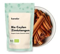 Kamelur Cannella Di Ceylon BIO Intera - Bastoncini Di Cannella Di Ceylon Interi (Ca. 50 Pz.) A Bassissimo Contenuto Di Cumarina, Senza Additivi - In Confezione Biodegradabile 250 G (Confezione Da 50)