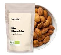 Kamelur Mandorle Spagnole Biologiche Naturali - Mandorle Pelate Intere BIO Con Pelle E Senza Additivi 1 Kg (Confezione Da 1)