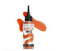 KAMENSKAYA Acrylic Inks for Artists - Bright Orange Acrylic Ink, 3.38 Fl Oz (100 ml)